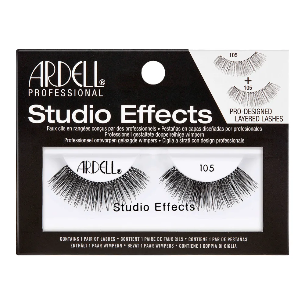 Ardell umělé řasy - Studio Effects Lashes Black 105 (65247)