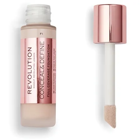 Revolution tekutý make-up - Conceal & Define Full Coverage Foundation - F1