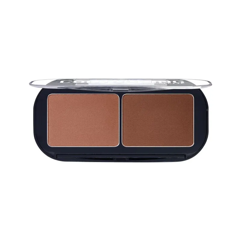 essence paletka na konturování obličeje Contouring Duo Palette - 20 Darker Skin