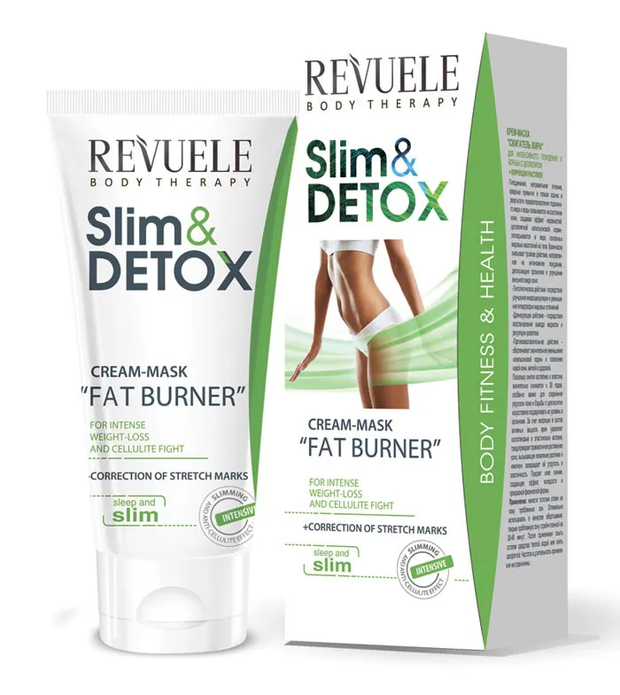 Revuele krém pro vytvarování postavy Slim & Detox Cream-Mask Fat Burner (Intense Weight-Loss and Cellulite Elimination)