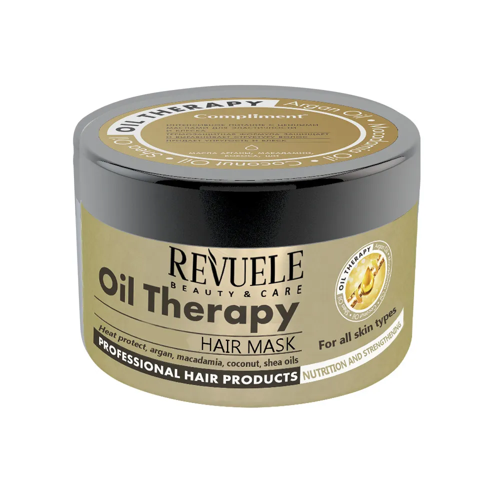 Revuele maska na vlasy Hair Mask With Oil Therapy With Argan Oil, Macadamia, Coconut And Shea Butter