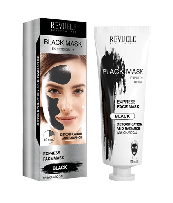 Revuele pleťová maska Black Mask Express Detox Instant Action // Poškozené zboží