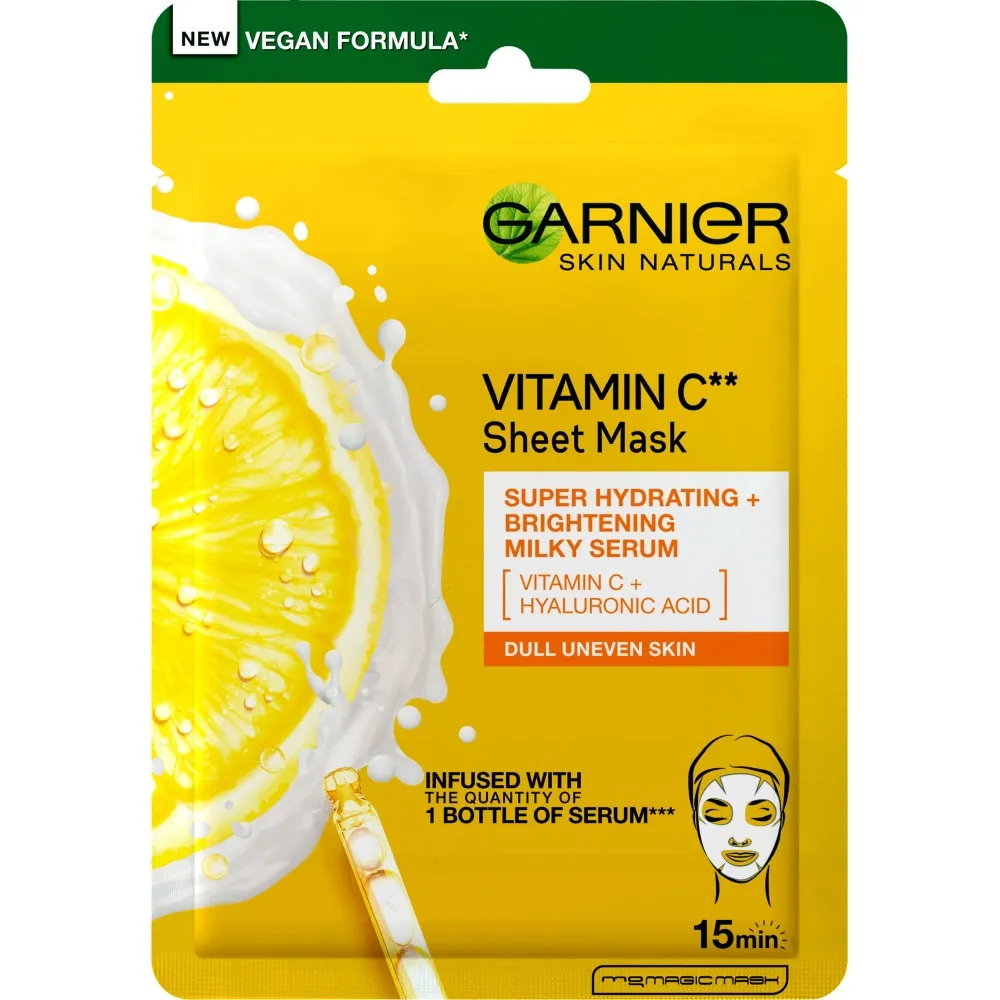 Garnier pleťová maska Skin Naturals Tissue Mask With Vitamin C