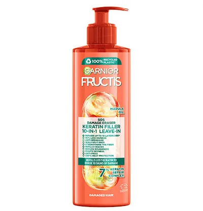 Garnier Fructis bezoplachová péče o vlasy SOS Repair 10in1 Leave-In Hair Cream