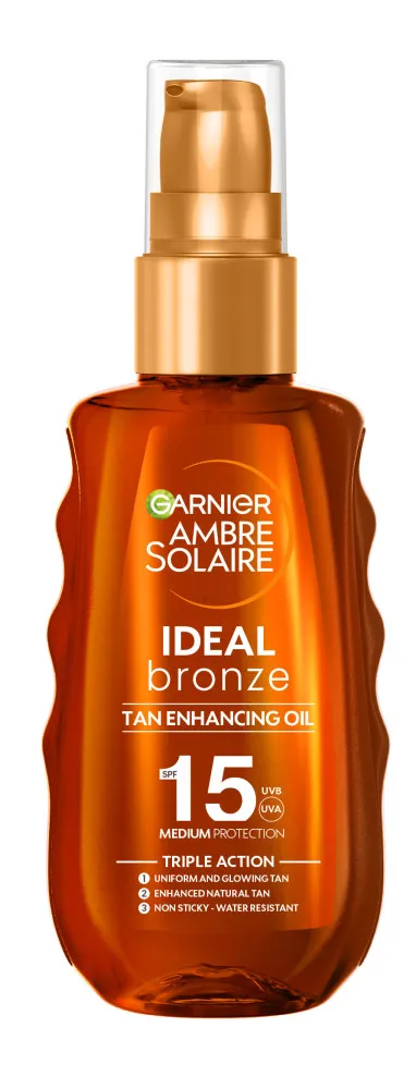 Garnier opalovací olej Ambre Solaire Ideal Bronze Protective Oil Spray - SPF15