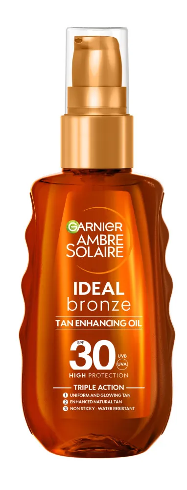 Garnier opalovací olej Ambre Solaire Ideal Bronze Protective Oil Spray - SPF30