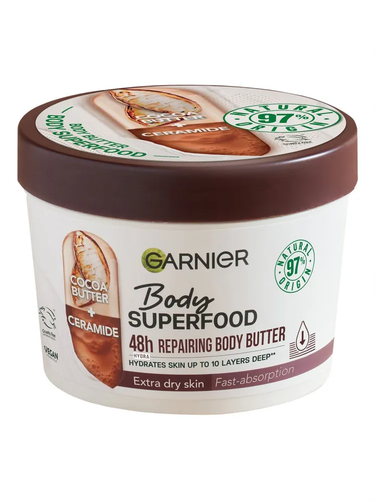 Garnier telové máslo Body Superfood Repairing Butter - Cocoa & Ceramide