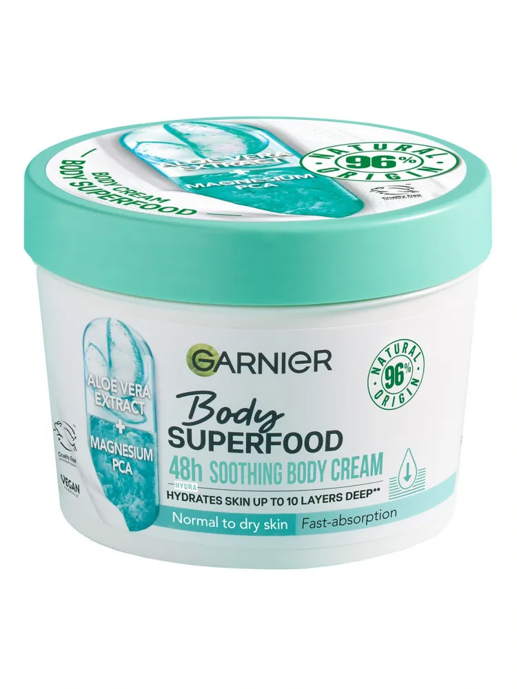 Garnier telové máslo Body Superfood Moisturising Cream - Aloe Vera & Magnesium