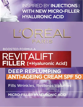 L’Oréal Paris krém na na obličej - Revitalift Filler Face Cream SPF50