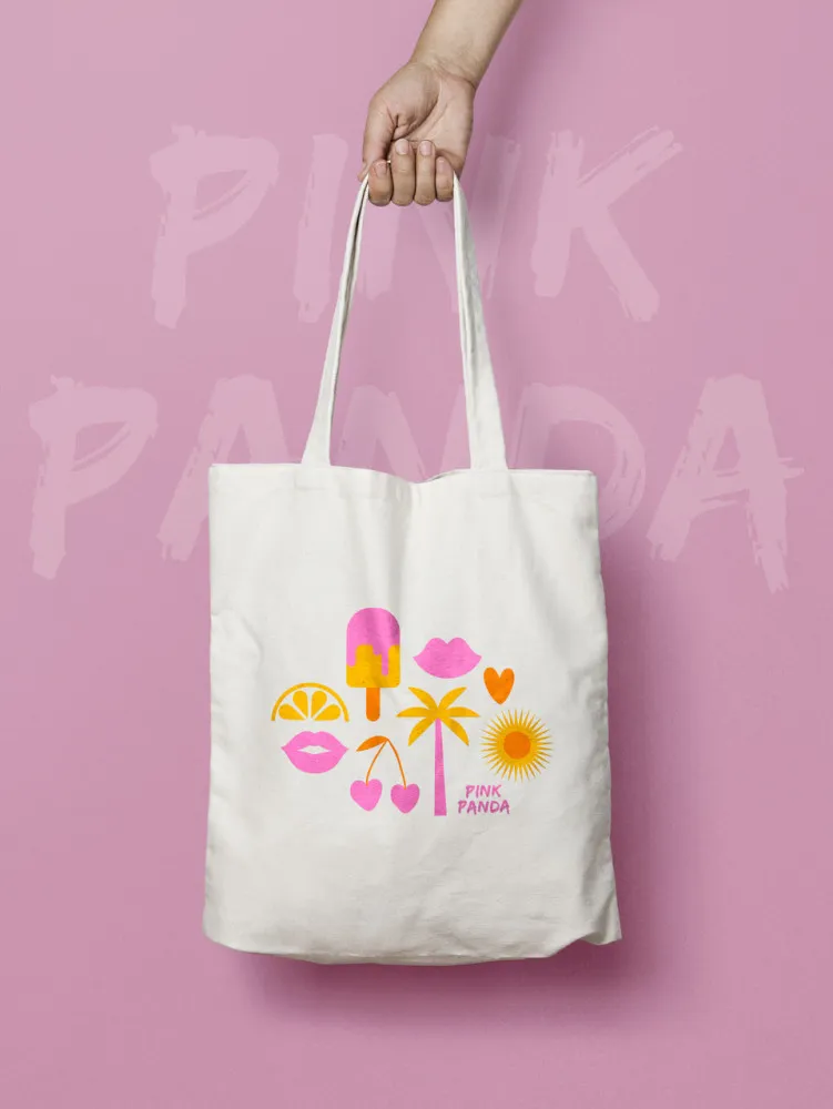 PINK PANDA Letní taška - Summer Tote Bag