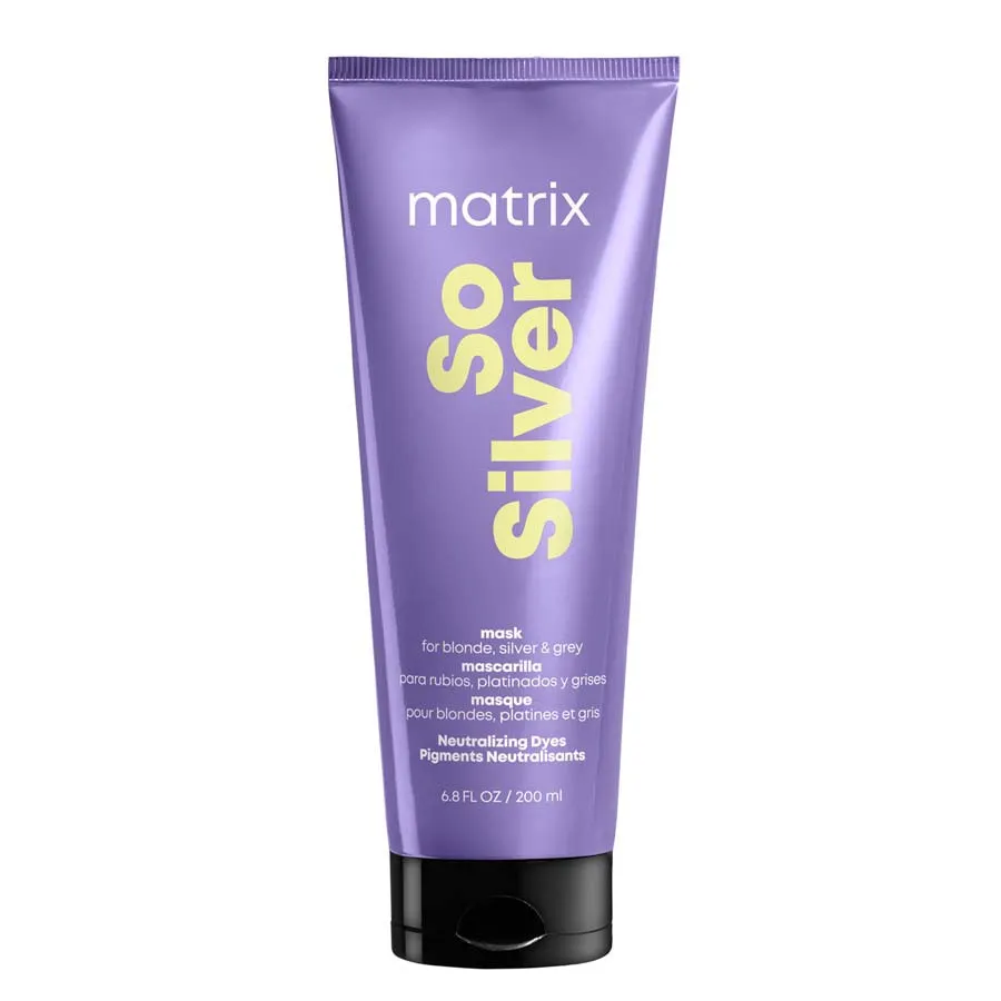 Matrix stříbrná maska na vlasy - Total Results So Silver Triple Power Toning Hair Mask for Blonde And Silver Hair