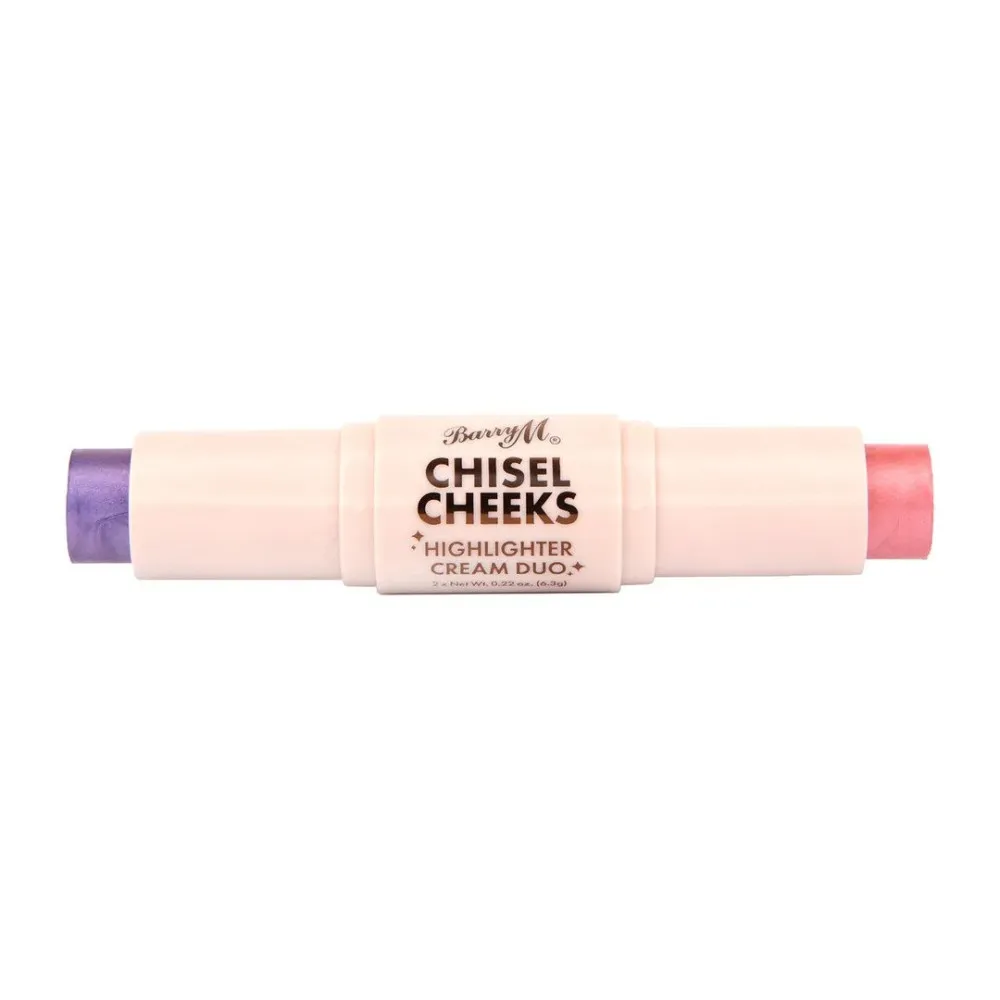 Barry M Chisel Cheeks Highlighter Cream Duo - 3 Pale Lilac/Sok