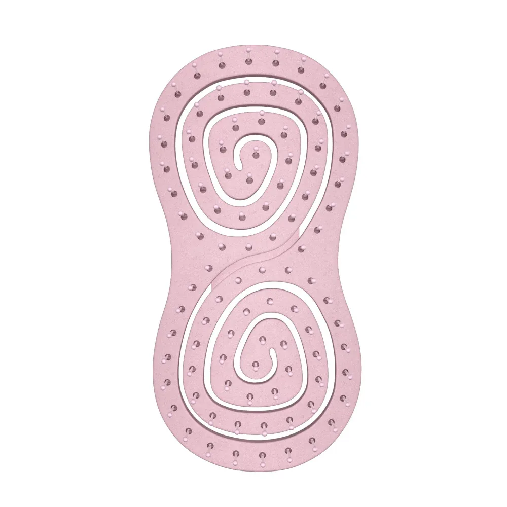 Noelle kartáč na vlasy - Eco-Friendly Detangler Hairbrush - Pink Swirl