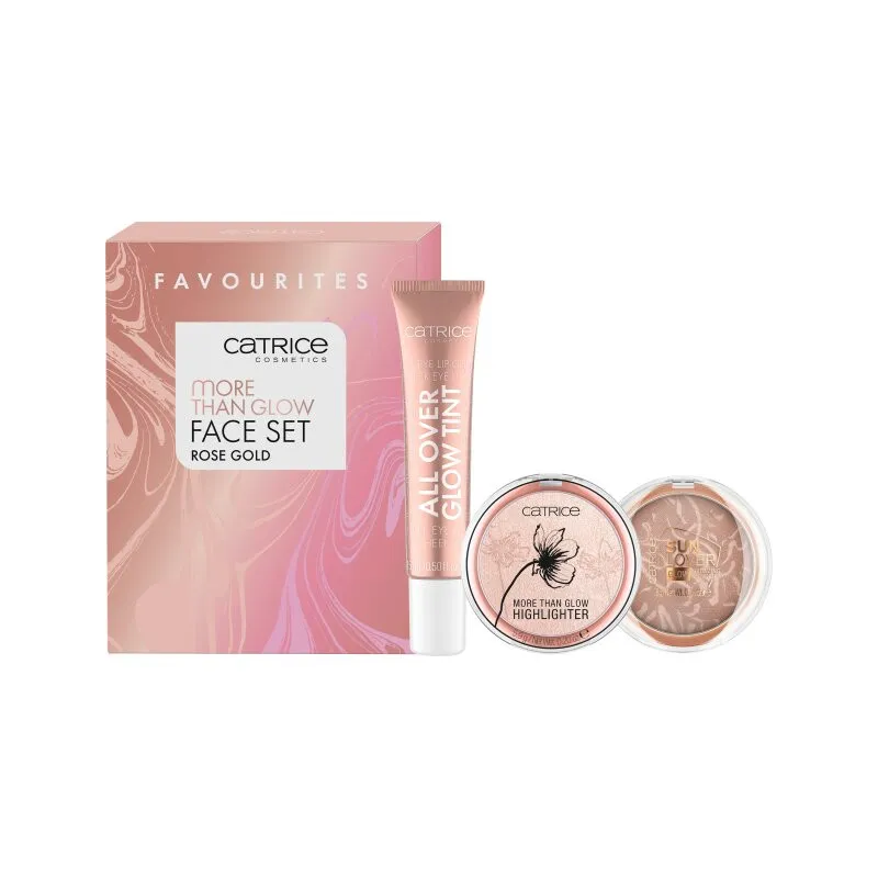 CATRICE make-up sada - More Than Glow Face Set - Rose Gold