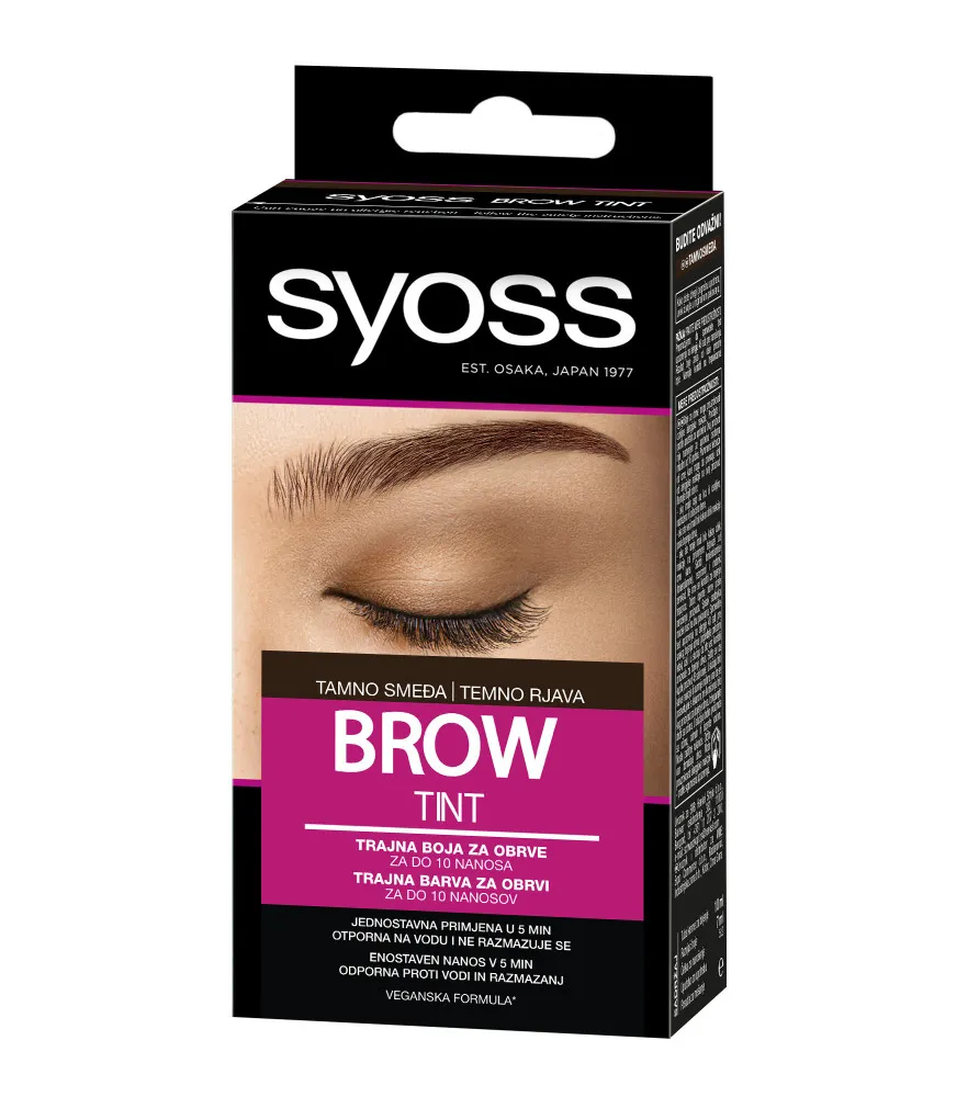 Syoss barva na obočí - Brow Tint - Dark Brown