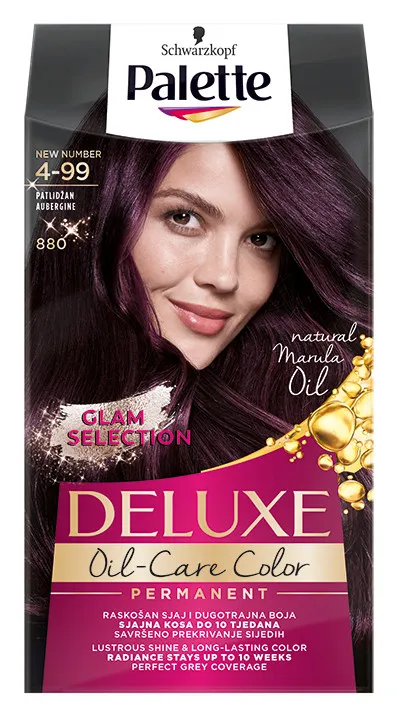 Schwarzkopf Palette barva na vlasy - Deluxe - 4-99 Aubergine