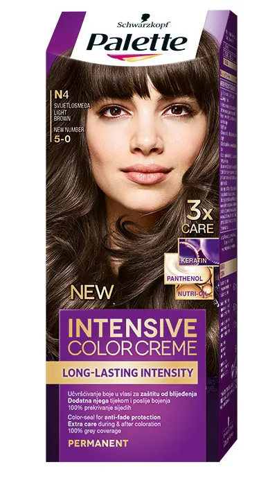 Schwarzkopf Palette barva na vlasy - Intensive Color Creme - 5-0 Light Brown