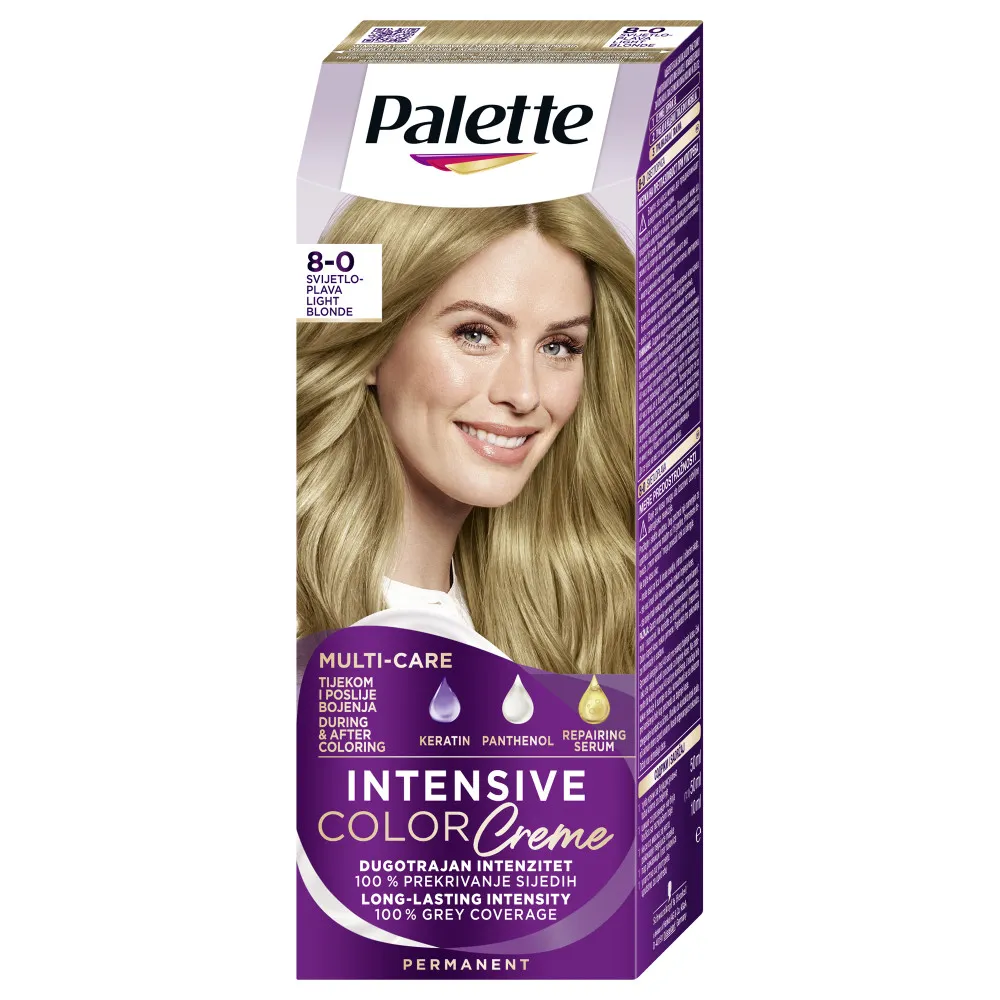 Schwarzkopf Palette Intensive Color Creme - 8-0 Light Blonde