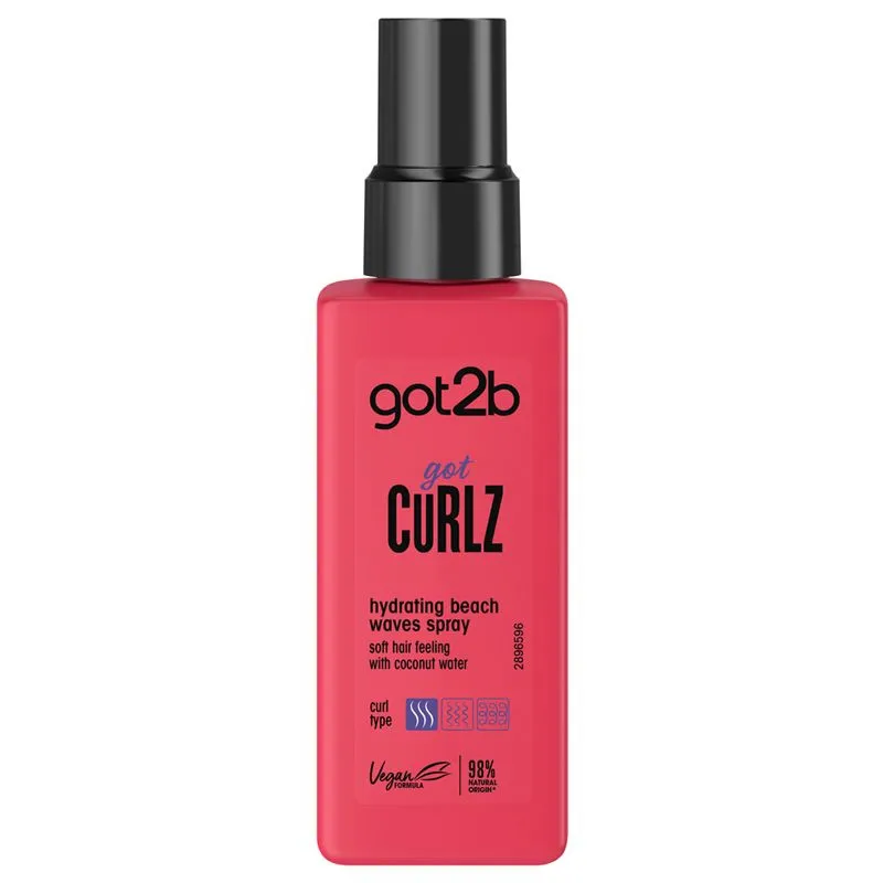 Schwarzkopf hydratační sprej na vlasy - Got2b Curlz Hydrating Beach Waves Spray