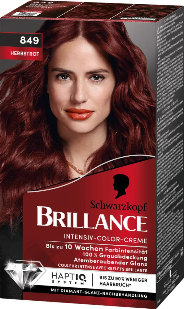 Schwarzkopf Brillance barva na vlasy - Intensive Color Cream - 849  Autumn Red Brown