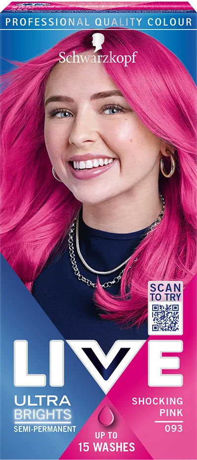 Schwarzkopf barva na vlasy - Live Ultra Brights Or Pastel - 93 Shocking Pink