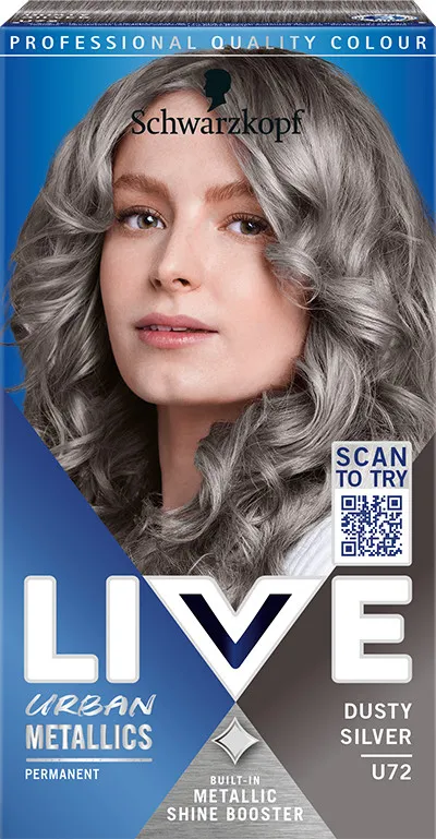 Schwarzkopf barva na vlasy - Live Intense Colour - U72 Dusty Silver