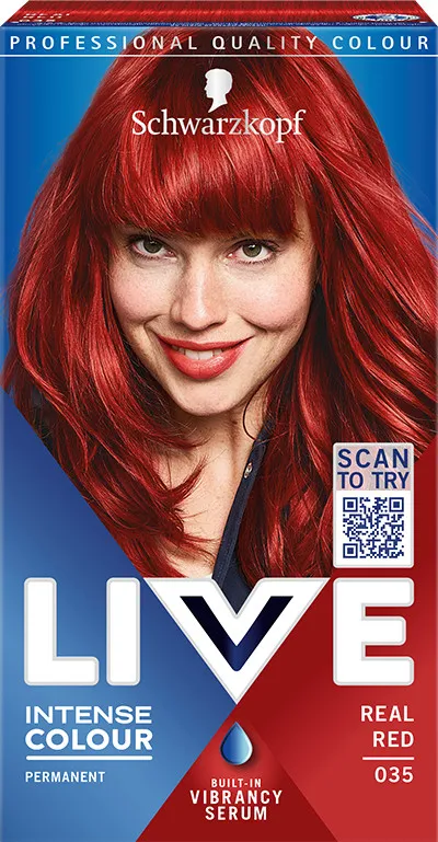 Schwarzkopf barva na vlasy - Live Intense Colour - 035 Real Red