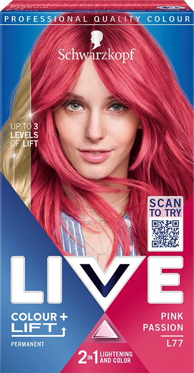 Schwarzkopf barva na vlasy - Live Colour + Lift - L77 Pink Passion