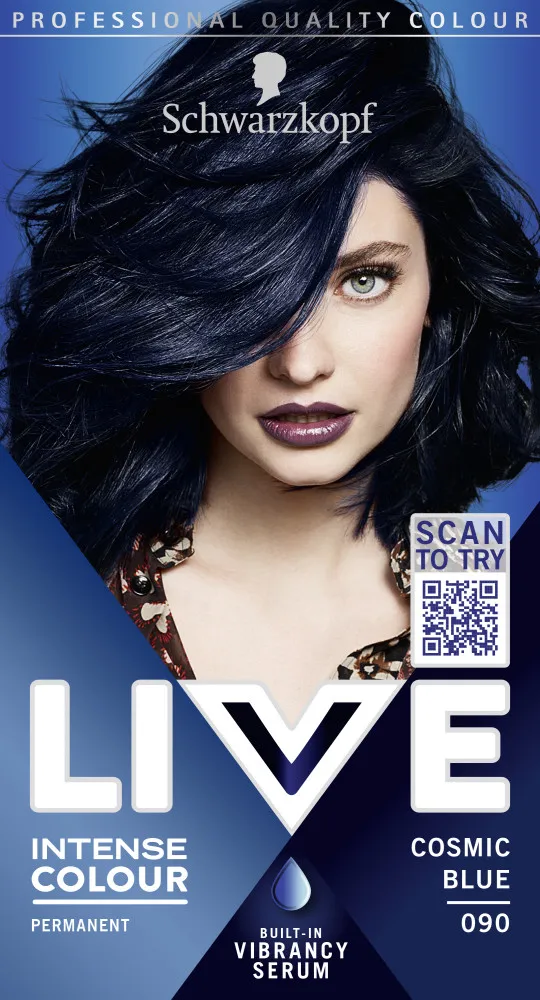 Schwarzkopf barva na vlasy - Live Intense Colour - 090 Cosmic Blue