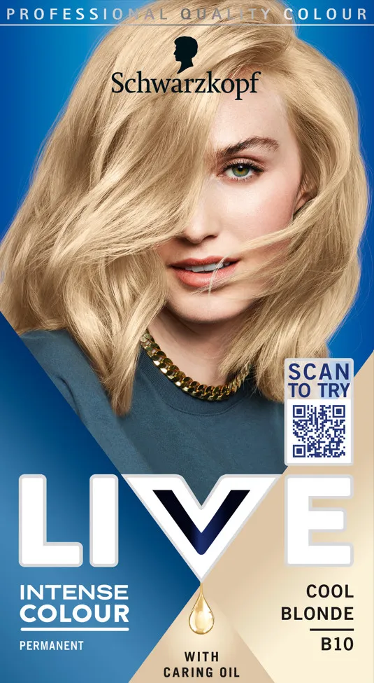 Schwarzkopf barva na vlasy - Live Intense Colour - B10 Cool Blonde