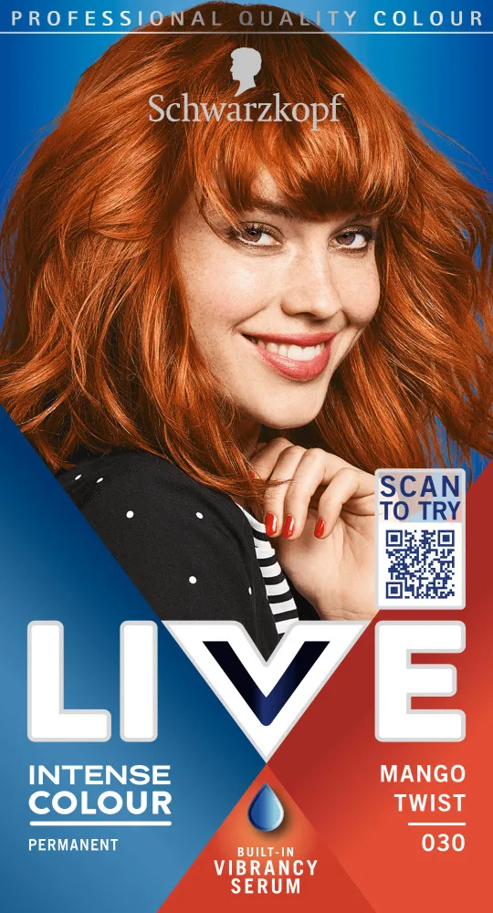 Schwarzkopf barva na vlasy - Live Intense Colour - 030 Mango Twist