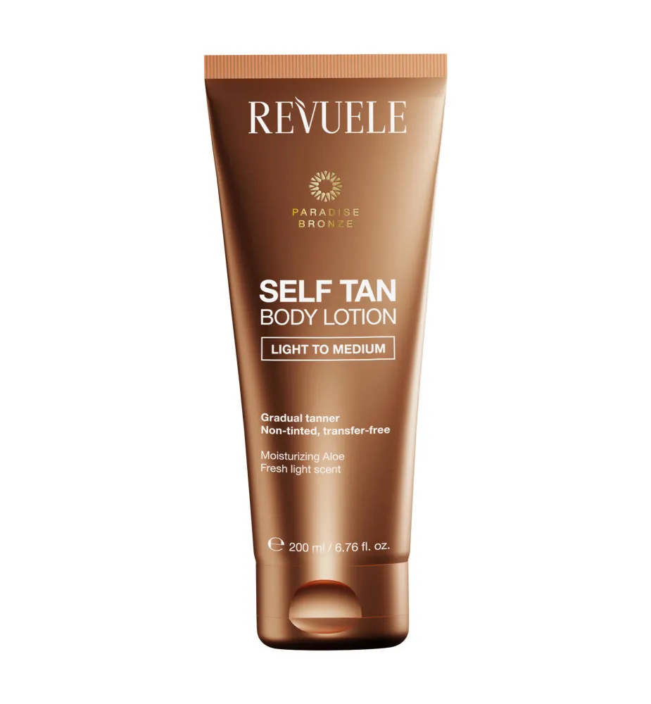 Revuele samoopalovací krém - Self Tan Body Lotion - Light To Medium