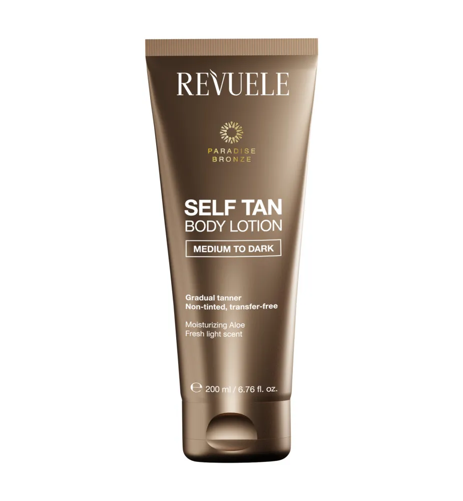 Revuele samoopalovací krém - Self Tan Body Lotion - Medium To Dark