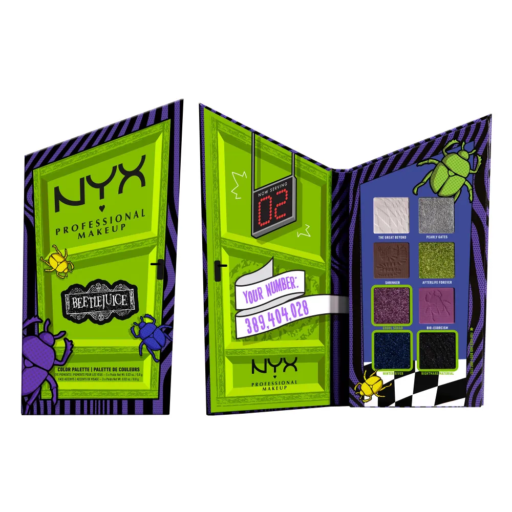 NYX Professional Makeup X Beetlejuice Color For The Recently Deceased Palette